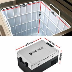 PARAGO PG45 Kompresörlü Araç Buzdolabı 45 Litre 12/24 Volt