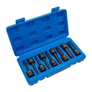 NEXON 6501 Havalı Uzun RIBE Uçlu 1/2'' Lokma Takımı 9 Parça