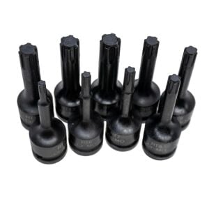NEXON 6501 Havalı Uzun RIBE Uçlu 1/2'' Lokma Takımı 9 Parça