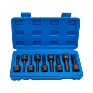 NEXON 6501 Havalı Uzun RIBE Uçlu 1/2'' Lokma Takımı 9 Parça