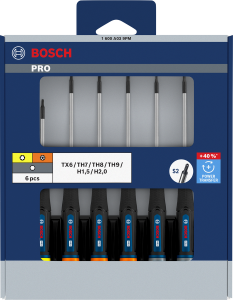 BOSCH PRO Hassas Torx - Alyan Tornavida Seti 6 Parça
