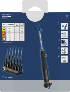 BOSCH PRO Hassas Torx - Alyan Tornavida Seti 6 Parça
