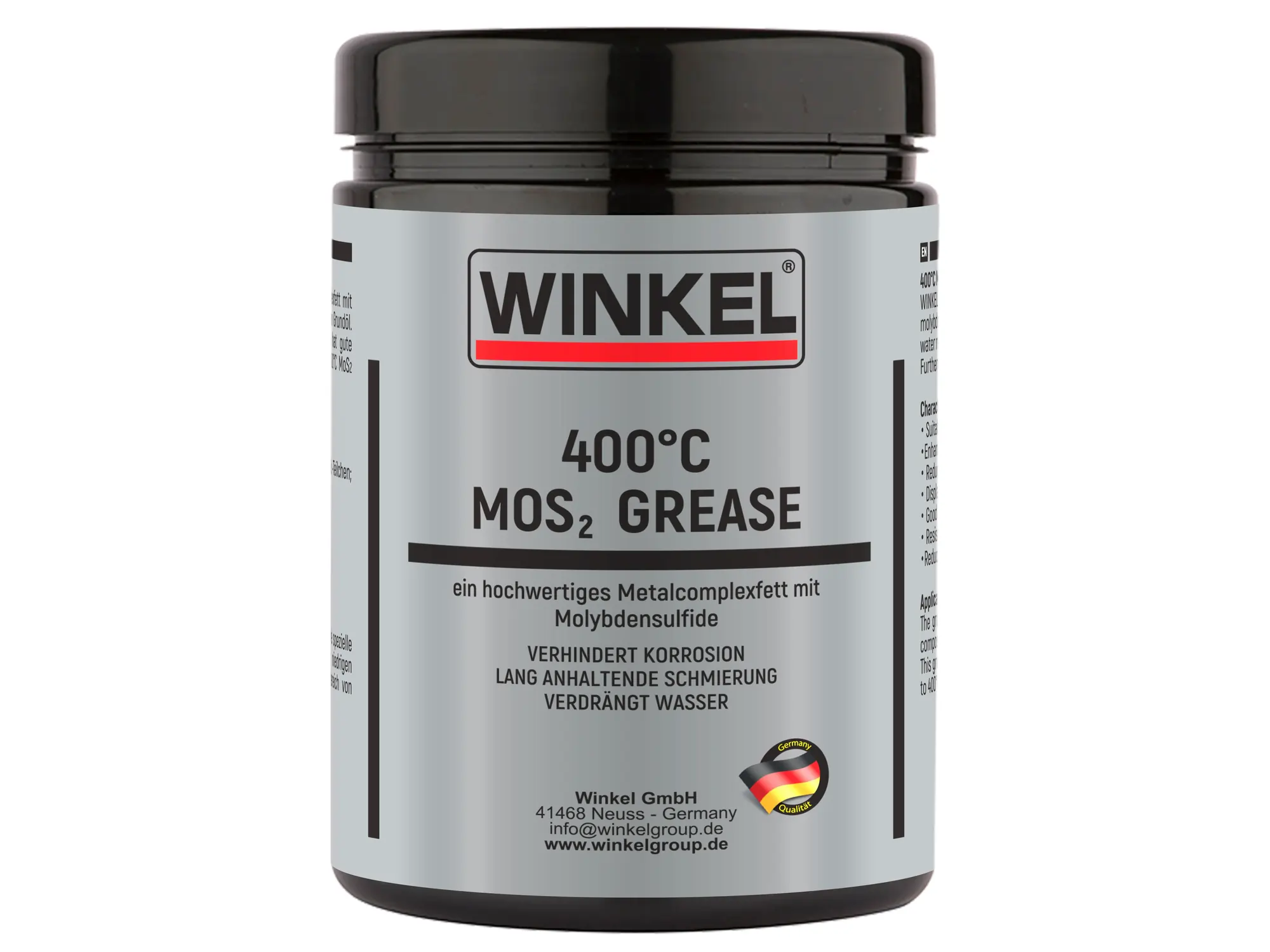 WINKEL 150217 Yüksek Isı Gres Yağı - MoS2 Grease 400 °C Derece 1 kg