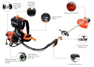 ECHO RM 520 ES Benzinli Sırt Tırpan 2.94 Hp