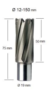 FePowerTools TCT Elmas Uçlu Manyetik Matkap Ucu 18 x 50 mm