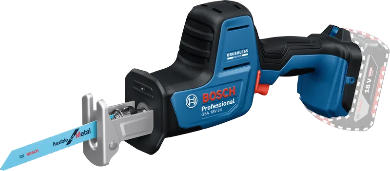 BOSCH GSA 18V-24 Akülü Tilki Kuyruğu Makinası (Akü ve Şarj Aleti Hariç)