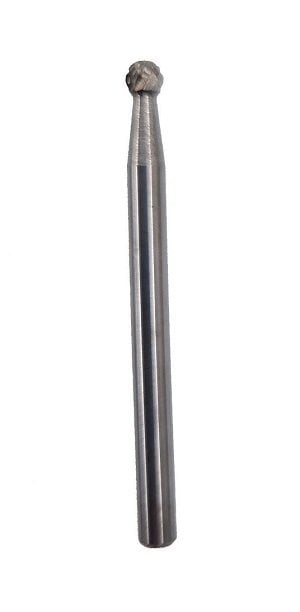 NEXON D Tipi 3 mm Top Başlı Elmas - Karbür Kalıpçı Freze Ucu (Dremel Uyumlu) 