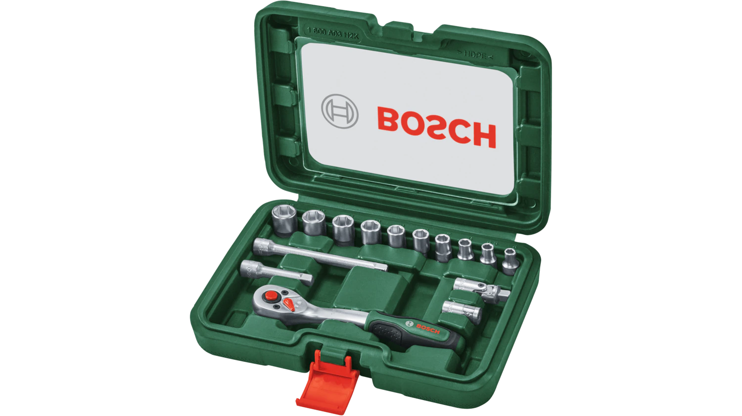 BOSCH 1/4'' Cırcır Lokma Takımı 15 Parça