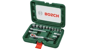 BOSCH 1/4'' Cırcır Lokma Takımı 15 Parça