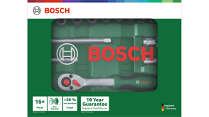 BOSCH 1/4'' Cırcır Lokma Takımı 15 Parça