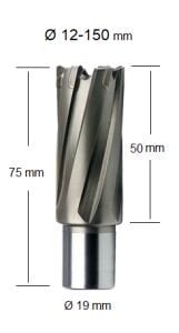 FePowerTools TCT Elmas Uçlu Manyetik Matkap Ucu 30 x 50 mm