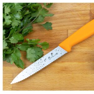 Victorinox 6.7799.2C1 Swiss Classic 2'li 10cm Soyma Bıçak Seti, Turuncu