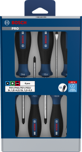 BOSCH PRO 6 Parça Tornavida Seti PH/PZ/SL