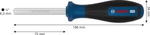 BOSCH PRO 1/4 Bits Tornavida Mıknatıslı