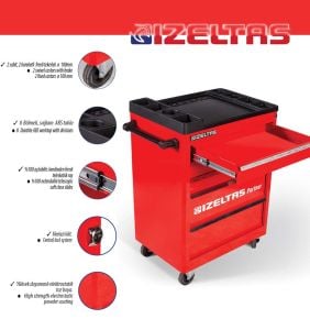 İZELTAŞ Partner Boş Takım Arabası 5 Çekmeceli (8235326005)