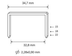 ABAKAN 3518 Koli Kapama Teli 18 mm