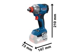 BOSCH GDX 18V-285 Şarjlı Somun Sıkma-Sökme ve Torklu Vidalama Makinası 18 Volt Çift Akü