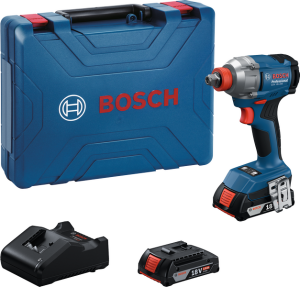 BOSCH GDX 18V-285 Şarjlı Somun Sıkma-Sökme ve Torklu Vidalama Makinası 18 Volt Çift Akü