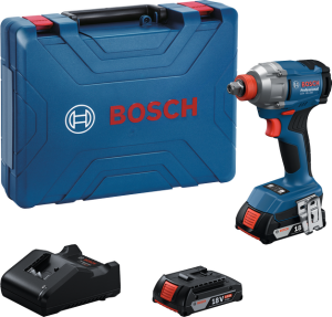 BOSCH GDX 18V-285 Şarjlı Somun Sıkma-Sökme ve Torklu Vidalama Makinası 18 Volt Çift Akü