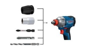 BOSCH GDX 18V-285 Şarjlı Somun Sıkma-Sökme ve Torklu Vidalama Makinası 18 Volt Çift Akü