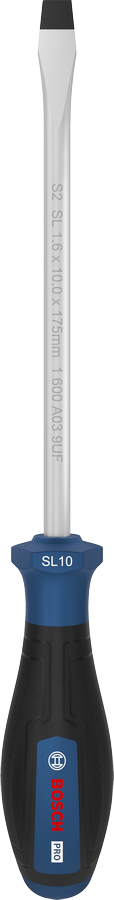 BOSCH Professional Düz Uçlu Tornavida SL 1.6 x 10.0 x 175 mm