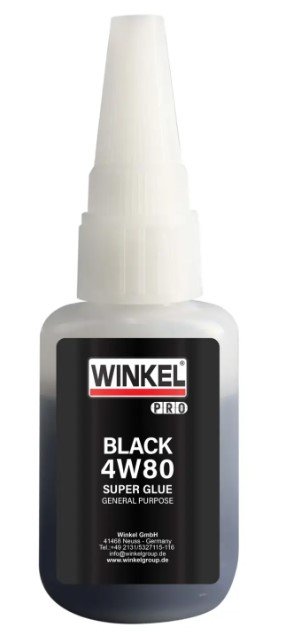 WINKEL Pro 4W80 Black Superglue Siyah Yapıştırıcı 20 gr
