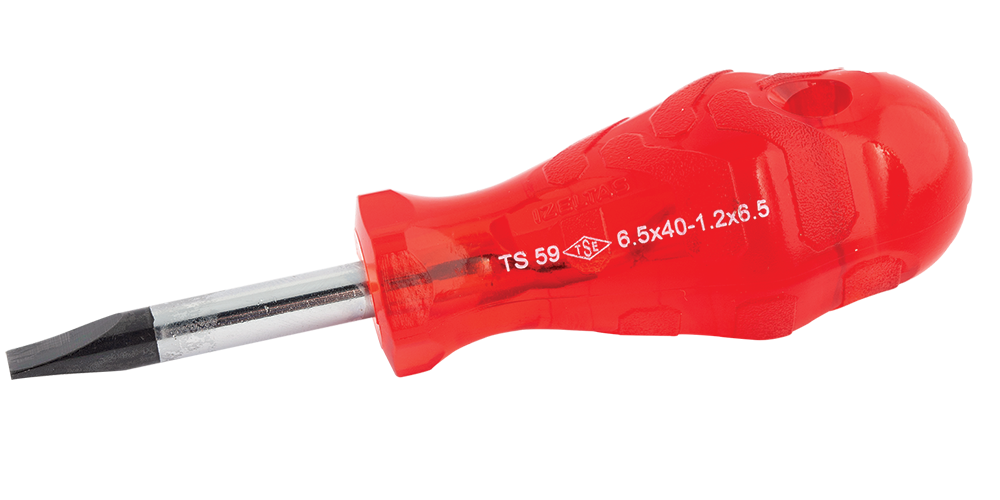 İZELTAŞ 4100 Kraft Düz Uçlu Tornavida (Ölçü Seçiniz) 5,5x40 mm Topaç