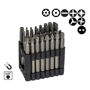 NEXON 6524 Özel Vidalar için Vidalama Bits Uç Seti 75 mm 32 Parça