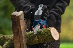 BOSCH GKE 18V-20 Şarjlı Zincirli Budama Makinası 20 cm (Akü ve Şarj Aleti Hariç)