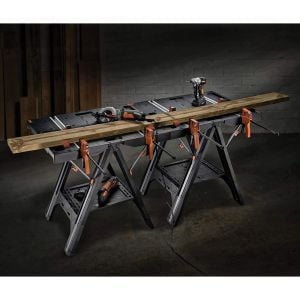WORX  WX051 Çok Fonksiyonlu Katlanır Çalışma Tezgahı + 2 Adet  Tetik İşkence