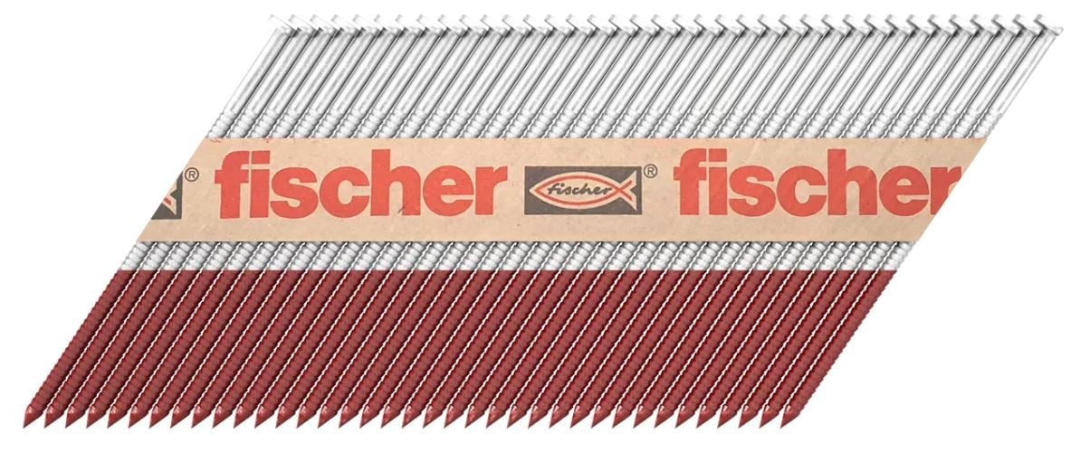 FISCHER 34° D Başlı Ahşap Çivisi Havalı Ve Gazlı Çivi Çakma Tabancalarına Uyumlu (Ölçü Seçiniz)