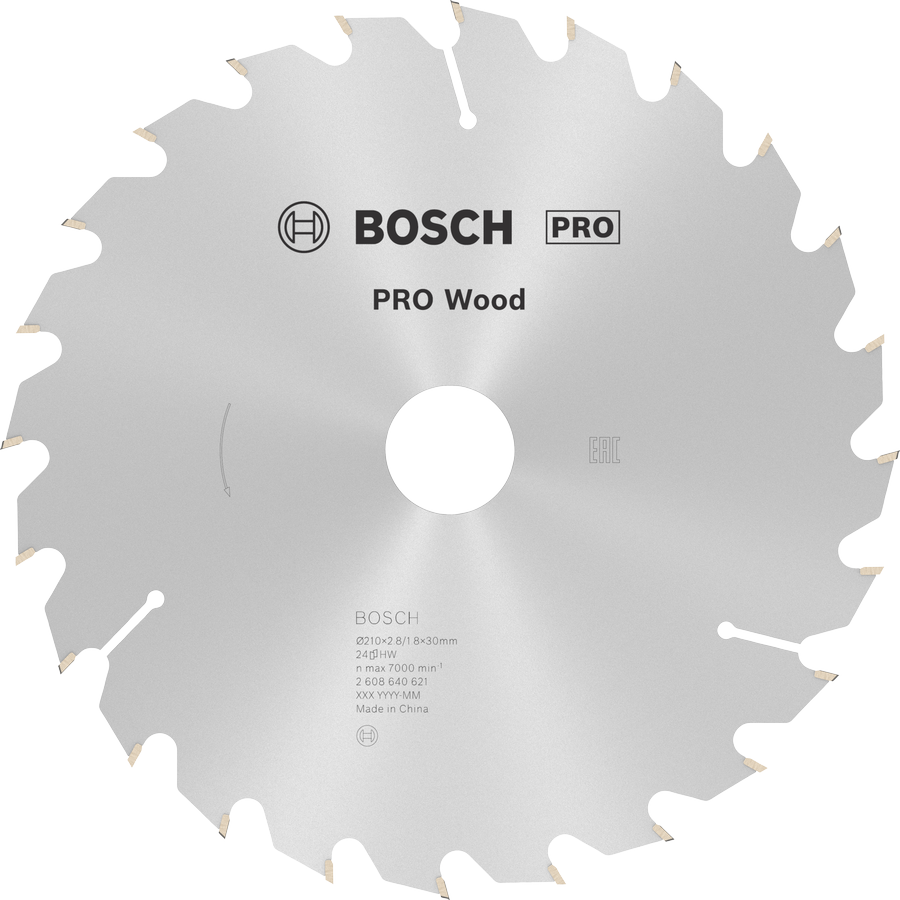 BOSCH Pro Wood 210 mm 24 Diş Ahşap Daire Testere Bıçağı