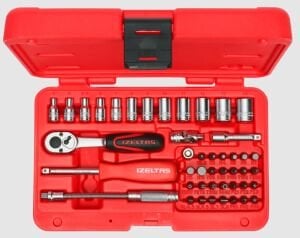 İZELTAŞ 45 Parça 1/4″ Altı Köşe Lokma Anahtar ve Bits Set