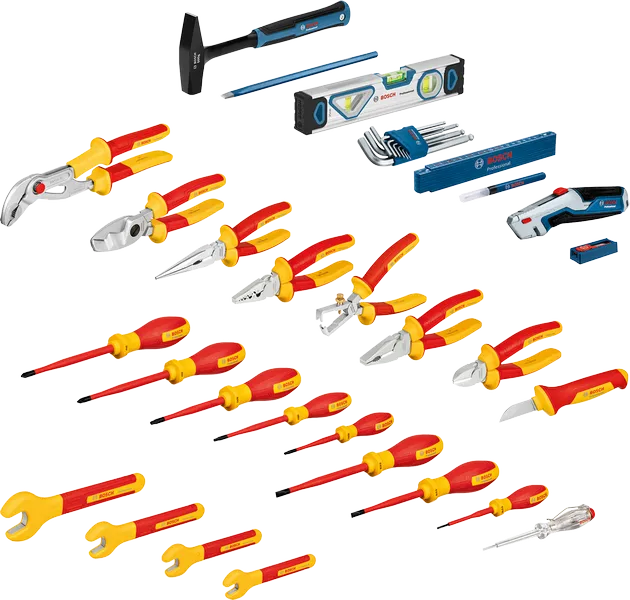 BOSCH Profesyonel 1000 Volt İzoleli 37 Parça El Aleti Seti Çantalı (1600A02NG4)