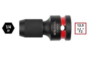 CETA-FORM BT/8006QR Lokmalı Bits Uç Adaptör Kilitli 1/2-1/4 (Torklu Makinalar için)