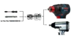 CETA-FORM BT/8006QR Lokmalı Bits Uç Adaptör Kilitli 1/2-1/4 (Torklu Makinalar için)