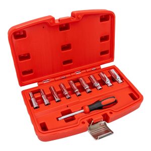 CETA-FORM C04-10PH0 Altı Köşe Derin Lokma Anahtar Takımı 10 Parça 1/4''