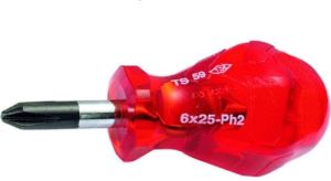 İZELTAŞ 4120 Kraft Yıldız Uçlu Tornavida (Ölçü Seçiniz) PH2-6x25 mm Topaç