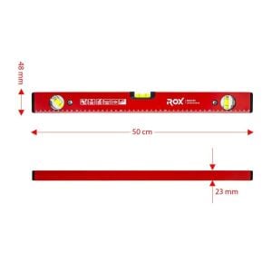 ROX Mıknatıslı Su Terazisi 50 cm (153ROX0348)