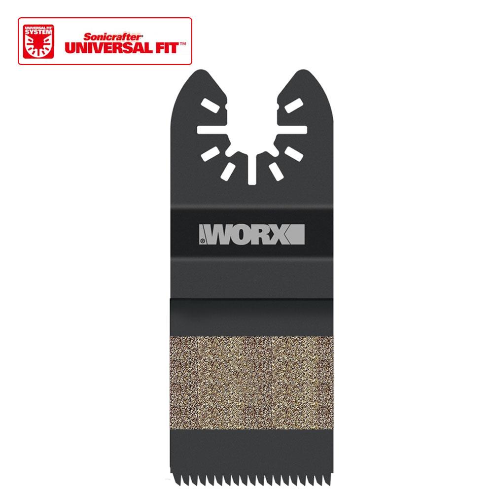 WORX WA4960 Çok Amaçlı Raspalama Makinası İçin 35x40mm Ahşap, PVC Universal Kesme ve Zımparalama Bıçağı