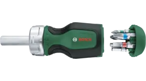 BOSCH Yeşil Cırcır Topaç Tornavida Değişebilir 6 Uçlu