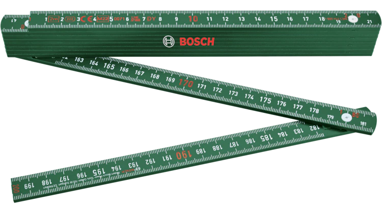 BOSCH Yeşil Katlanabilir Kırma Metre 2 mt