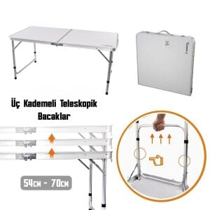 MADFOX Nomad Duo Tabureli Katlanabilir Kamp Masa Seti
