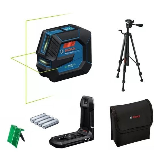 BOSCH GLL 20-22 G Yeşil Lazer Terazi Mıknatıslı ve Tripod Sehpalı Çapraz Çizgili