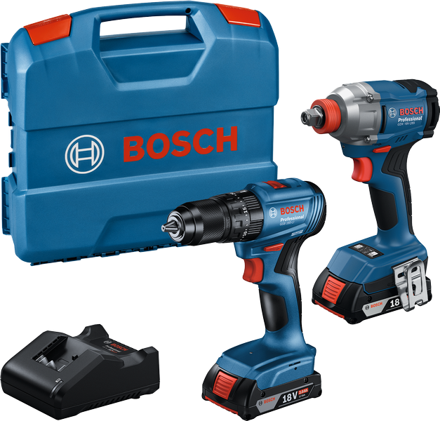 BOSCH GDX 18 V-285 + GSB 185-LI 2'li Akülü Matkap Ve Torklu Vidalama Seti