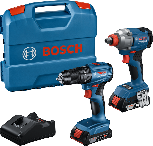 BOSCH GDX 18 V-285 + GSB 185-LI  2'li Akülü Matkap Ve Torklu Vidalama Seti