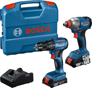 BOSCH GDX 18 V-285 + GSB 185-LI  2'li Akülü Matkap Ve Torklu Vidalama Seti