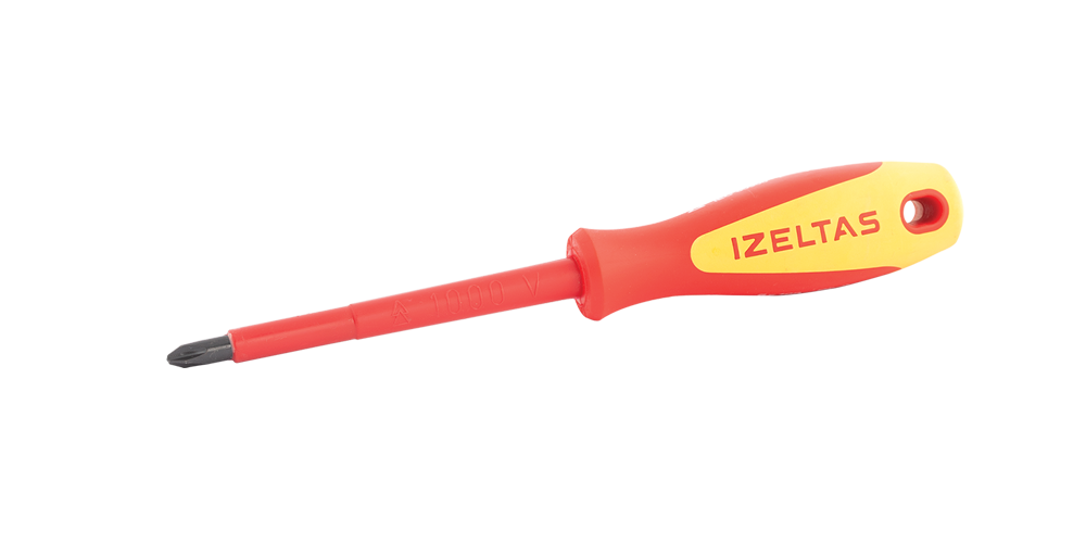 İZELTAŞ 1000V Yıldız İzoleli Elektrikçi Tornavida 4.5x80 (4145 18 4580)