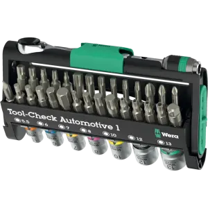 WERA Tool-Check Automotive 1 Lokma ve Bits Uç Takımı 38 Parça