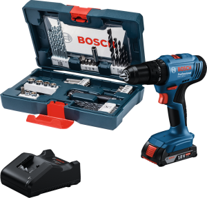 BOSCH GSB 183-LI 18 Volt 2.0 Ah Tek Akülü Matkap (41 Parça Takım Çantalı Set)